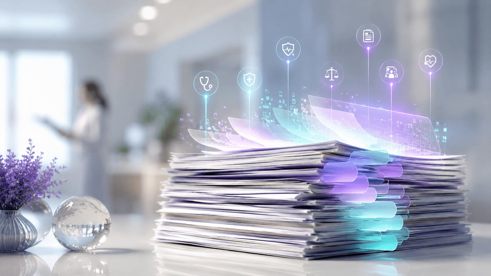 Abstract medical record stack organized into trusted decision intelligence